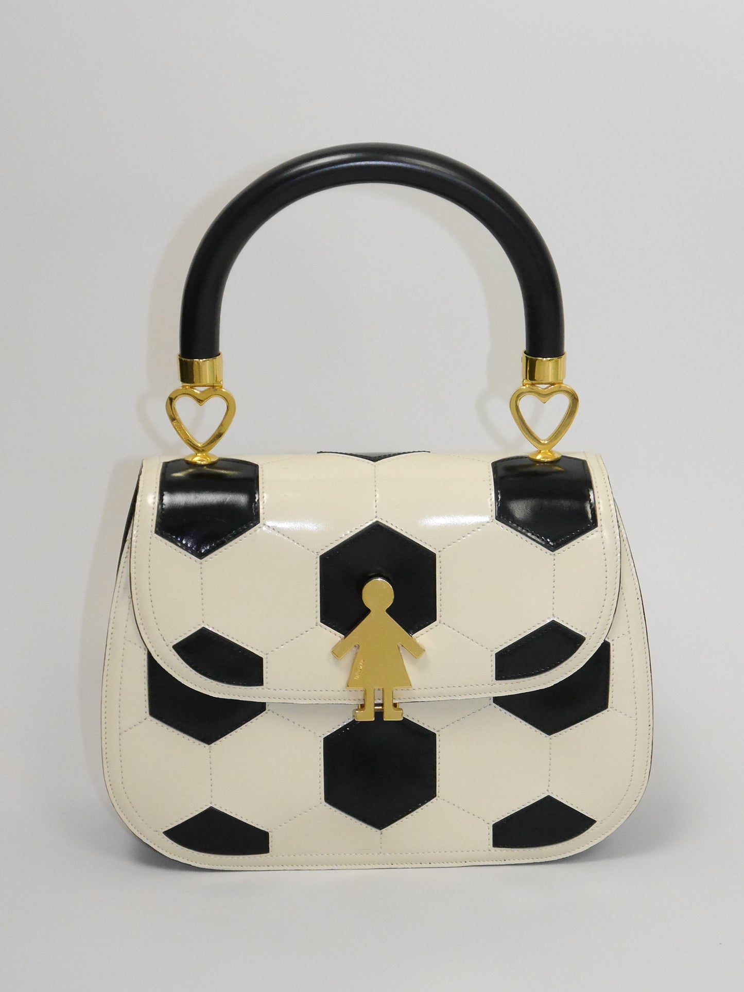 MOSCHINO Redwall 1990s 2000s Vintage Football Soccer Ball Novelty Handbag