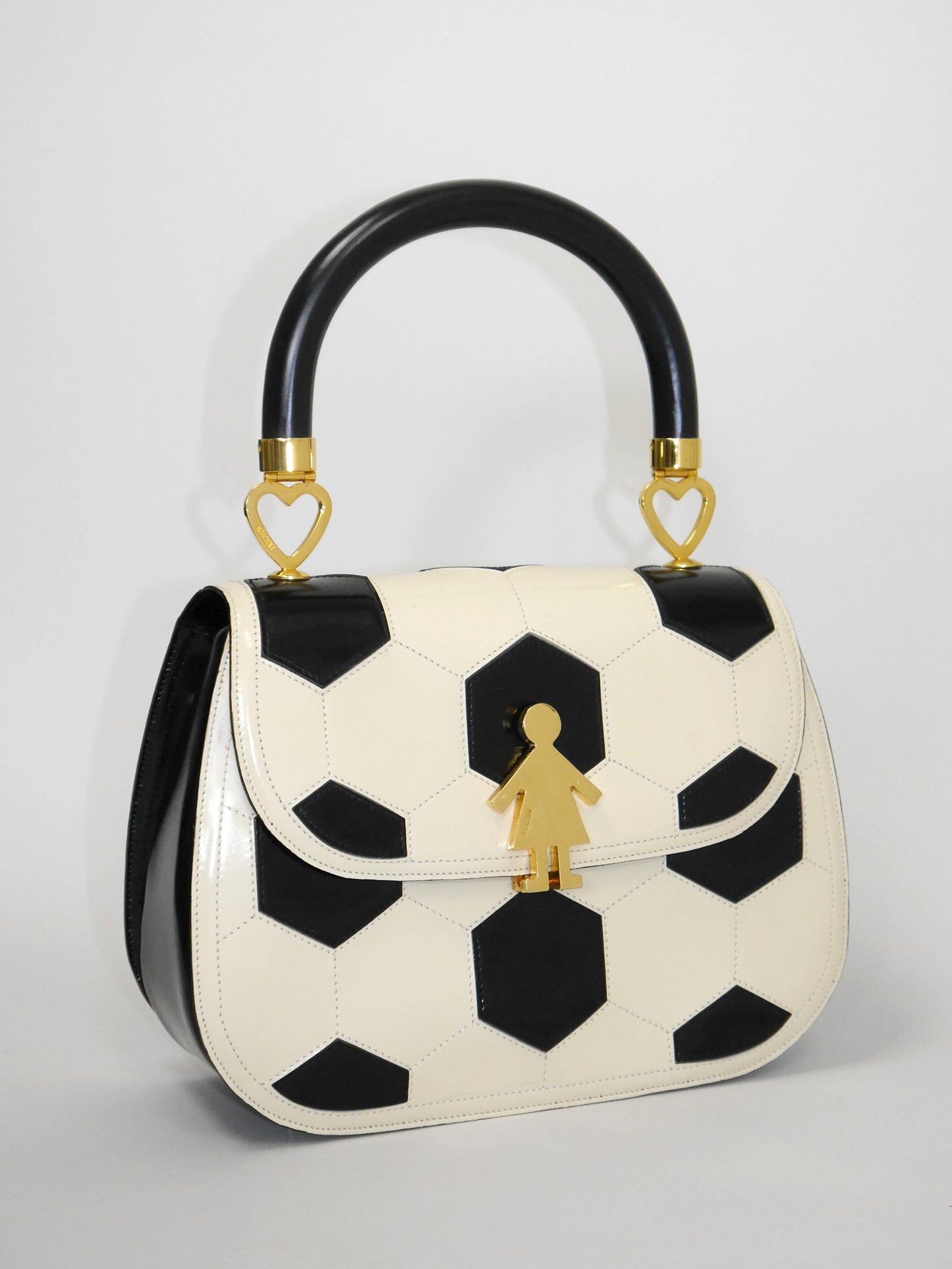 MOSCHINO Redwall 1990s 2000s Vintage Football Soccer Ball Novelty Handbag