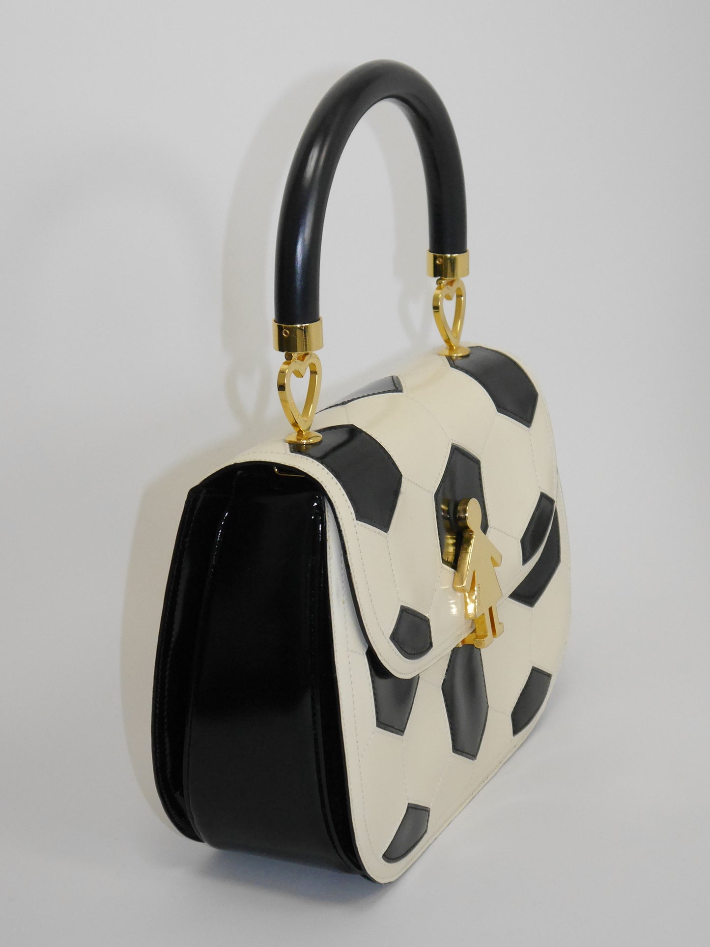 MOSCHINO Redwall 1990s 2000s Vintage Football Soccer Ball Novelty Handbag