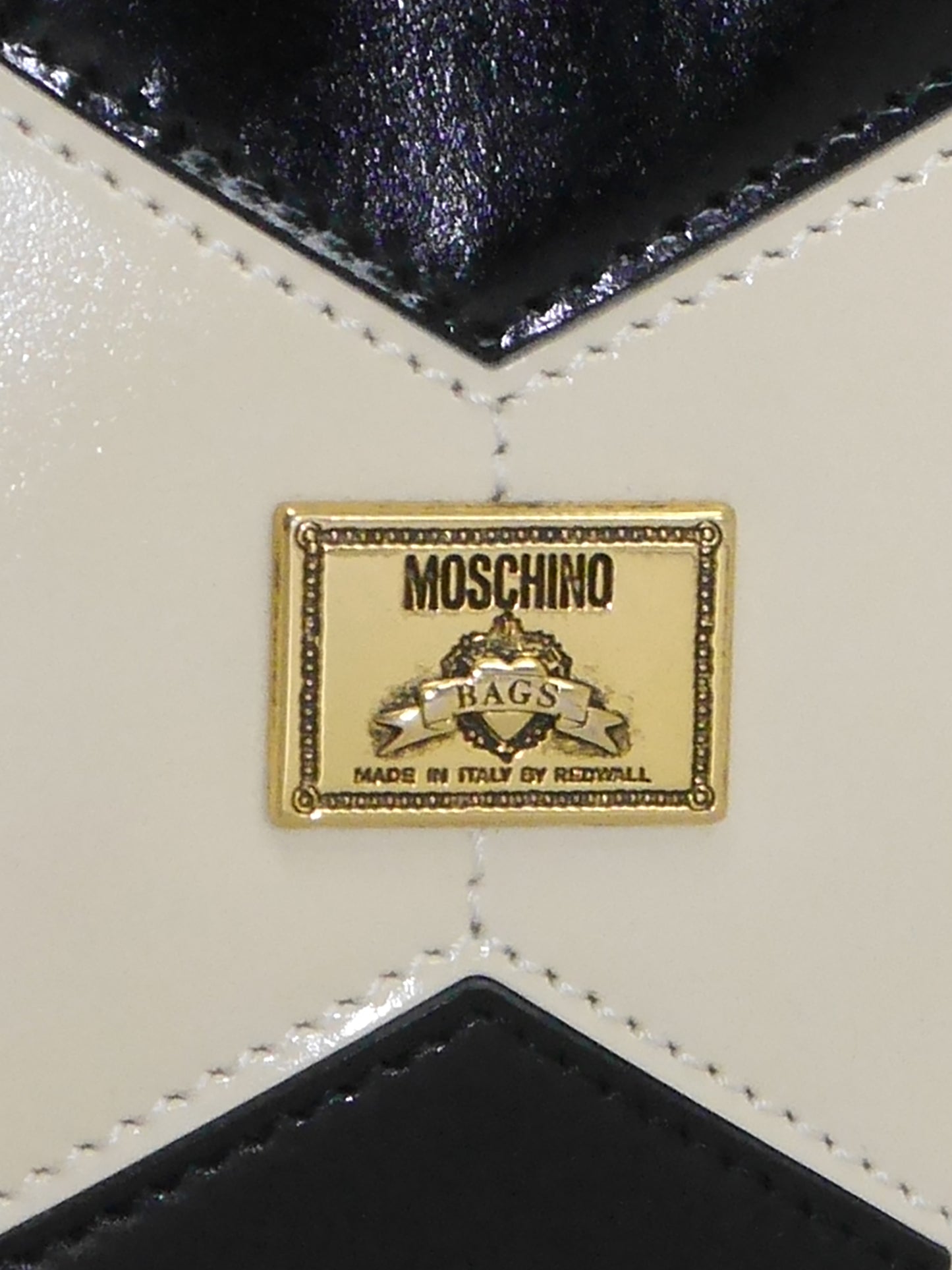 MOSCHINO Redwall 1990s 2000s Vintage Football Soccer Ball Novelty Handbag