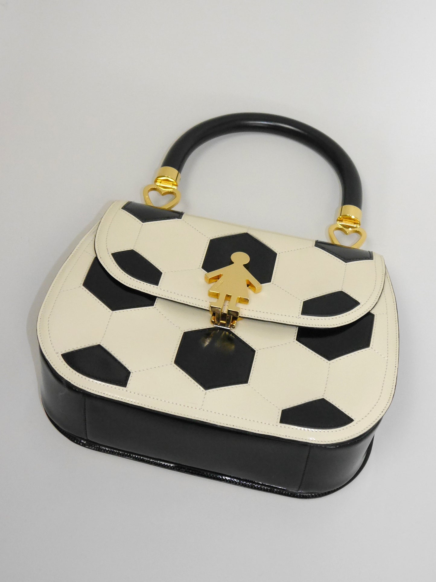 MOSCHINO Redwall 1990s 2000s Vintage Football Soccer Ball Novelty Handbag