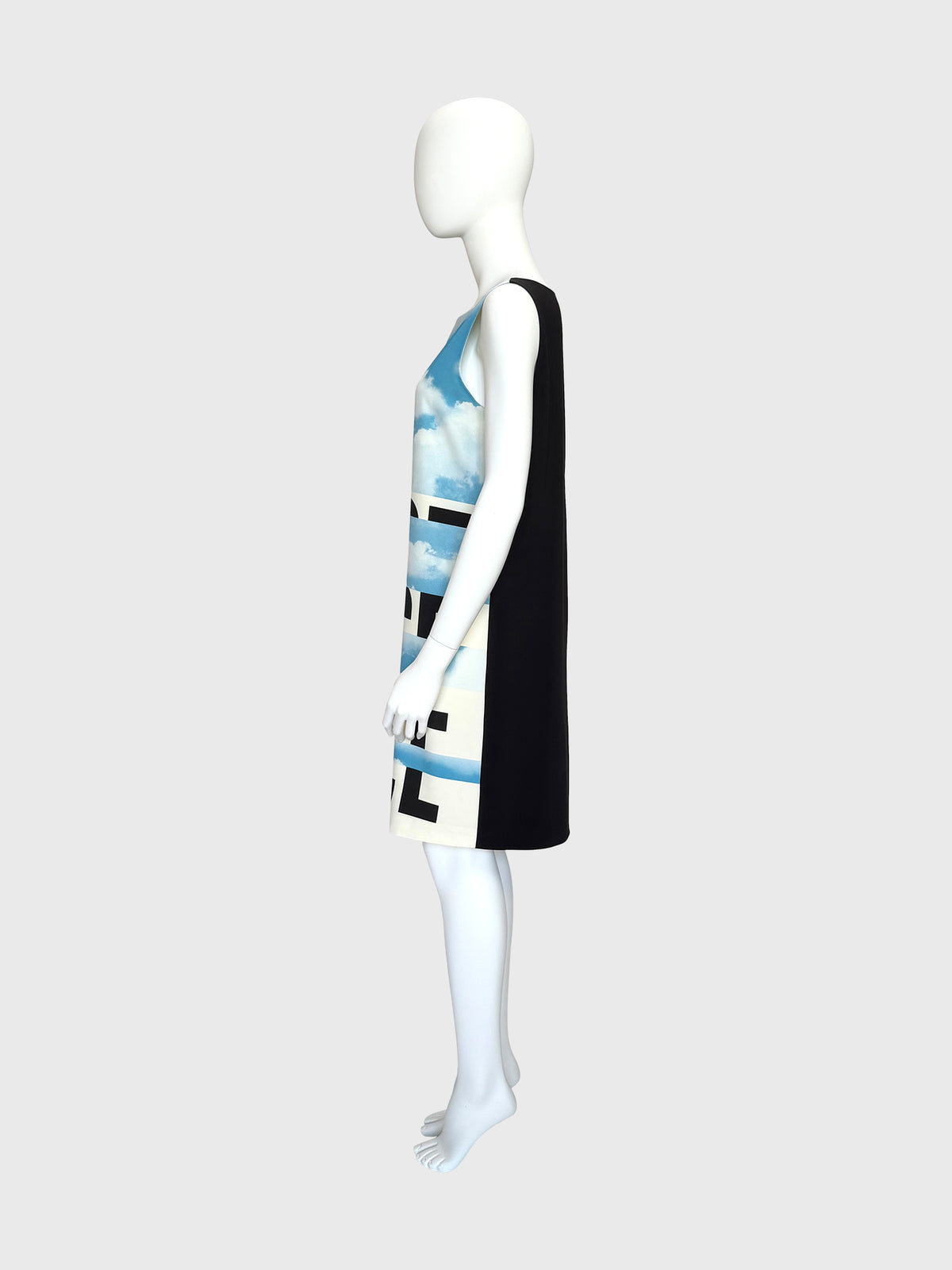 MOSCHINO Cheap & Chic 2000s Vintage Peace Print Shift Dress Size L