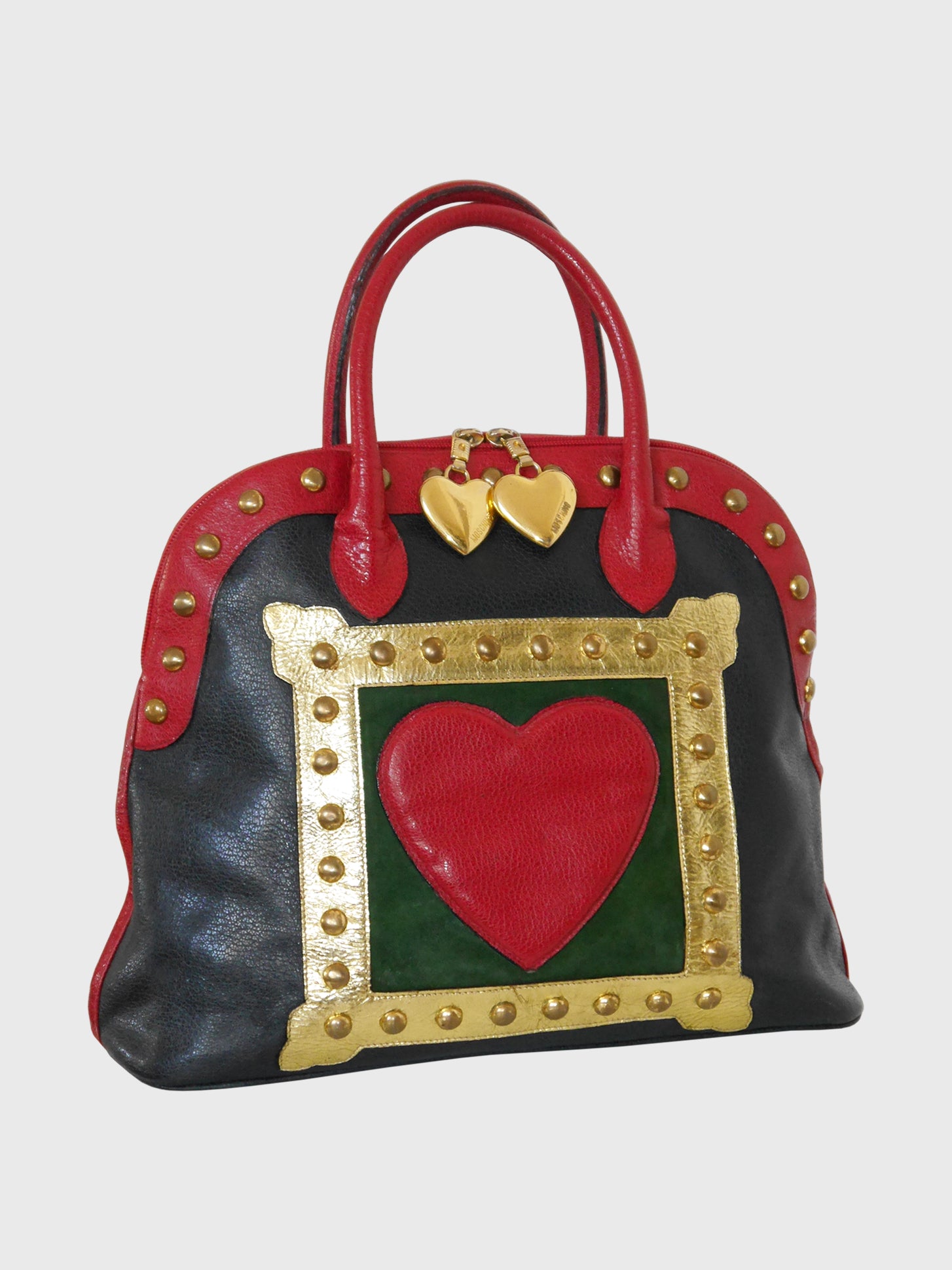 MOSCHINO by Redwall c. 1990 "ART IS LOVE" Vintage Handbag