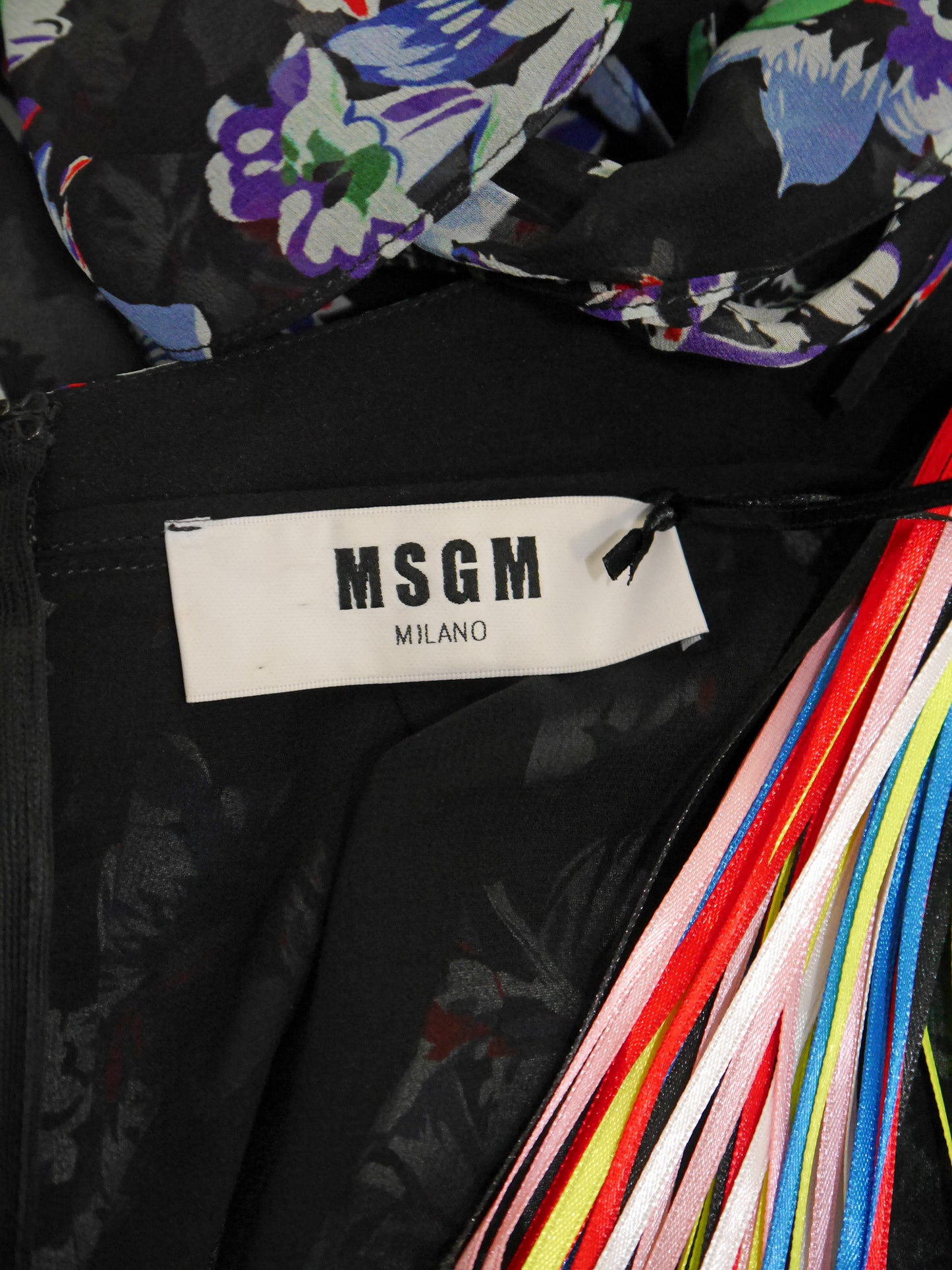 MSGM Ruffled Floral Silk Maxi Gown Summer Dress Unworn Size XS
