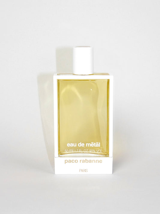 PACO RABANNE Eau de Mētāl (1979) 50 ml Eau de Toilette EdT Splash 1980s Vintage Perfume Parfum
