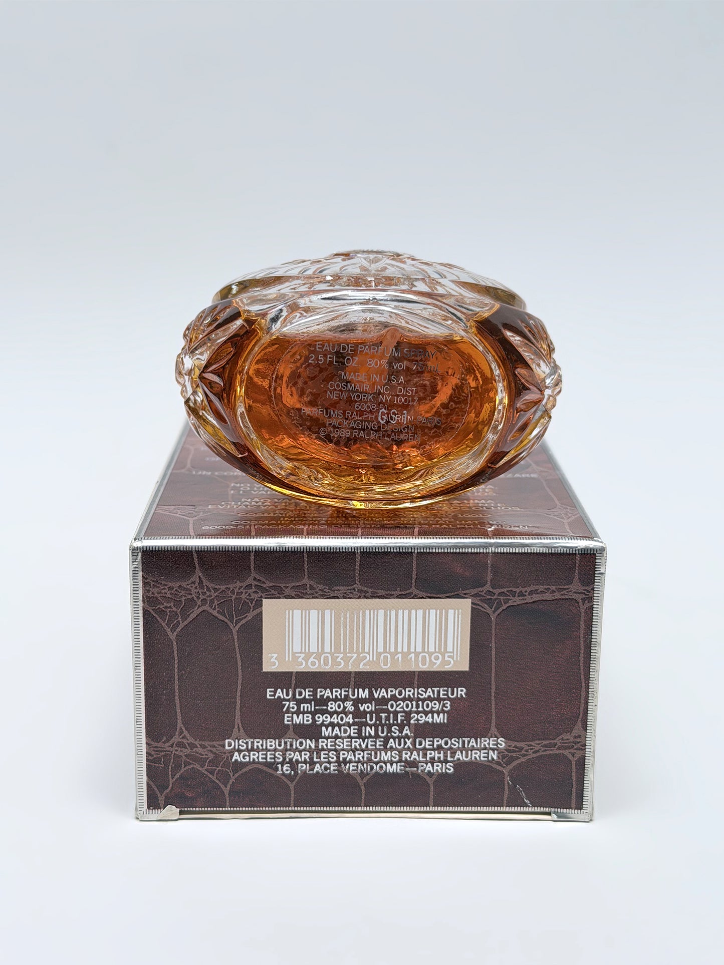 RALPH LAUREN Safari (1989) 75 ml Eau de Parfum Spray w/ Box 1990s Vintage Perfume Discontinued
