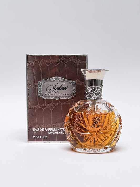 RALPH LAUREN Safari (1989) 75 ml Eau de Parfum Spray w/ Box 1990s Vintage Perfume Discontinued