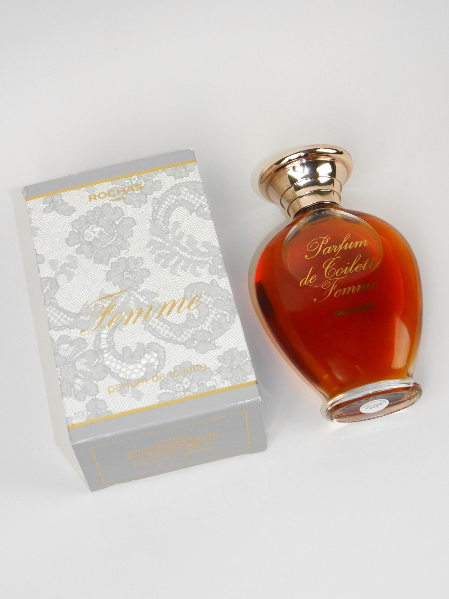 ROCHAS Femme (1948) 100 ml Parfum de Toilette EdT Splash 1980s Vintage Perfume