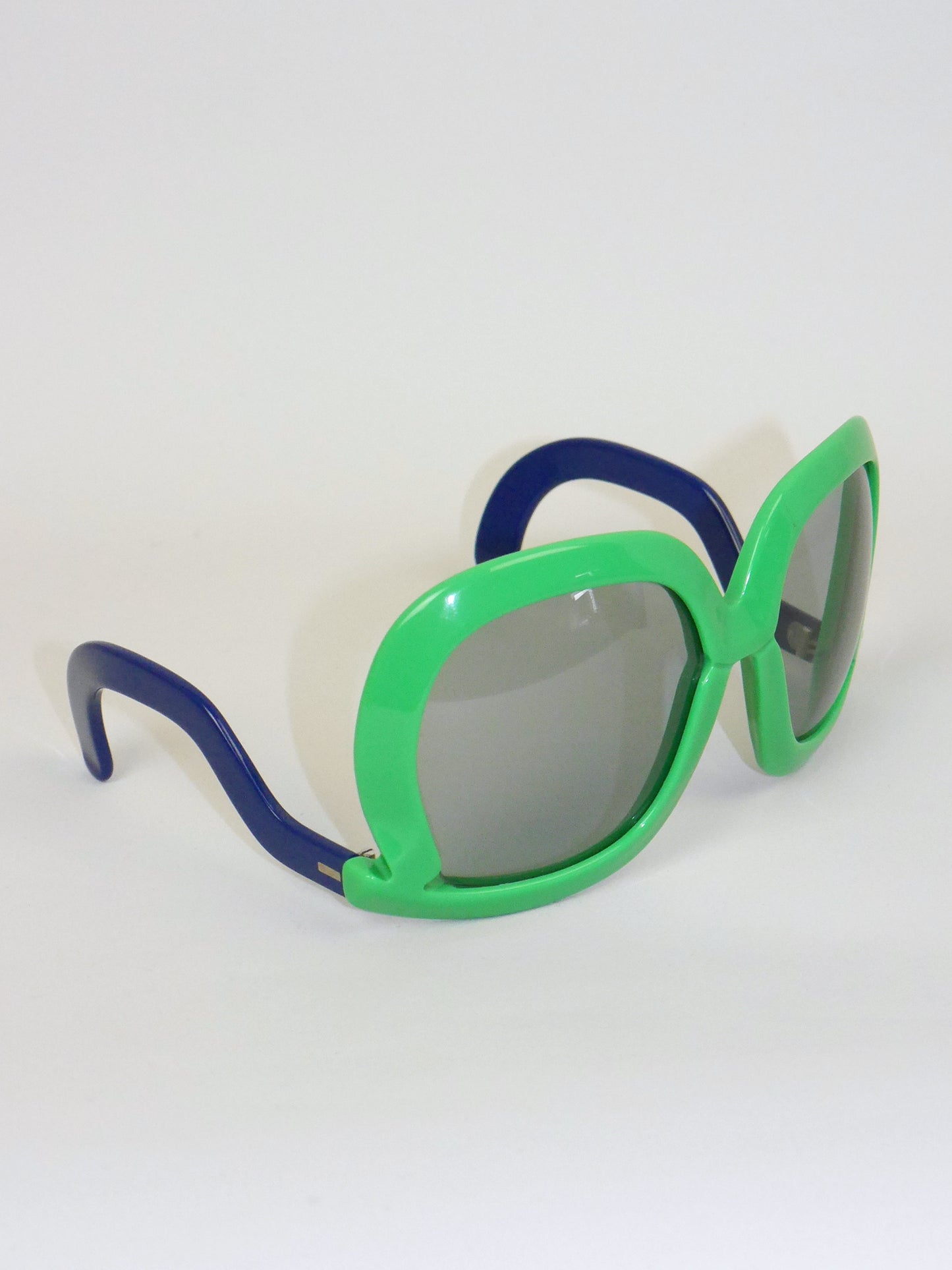 SILHOUETTE Futura 565 1970s Vintage Sunglasses Green Blue