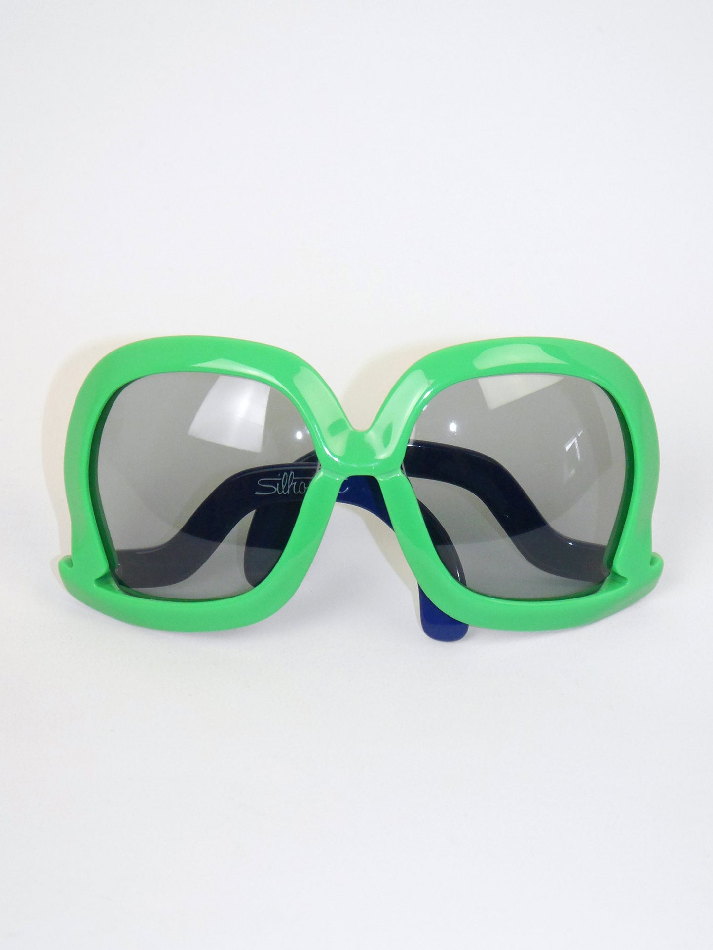 SILHOUETTE Futura 565 1970s Vintage Sunglasses Green Blue