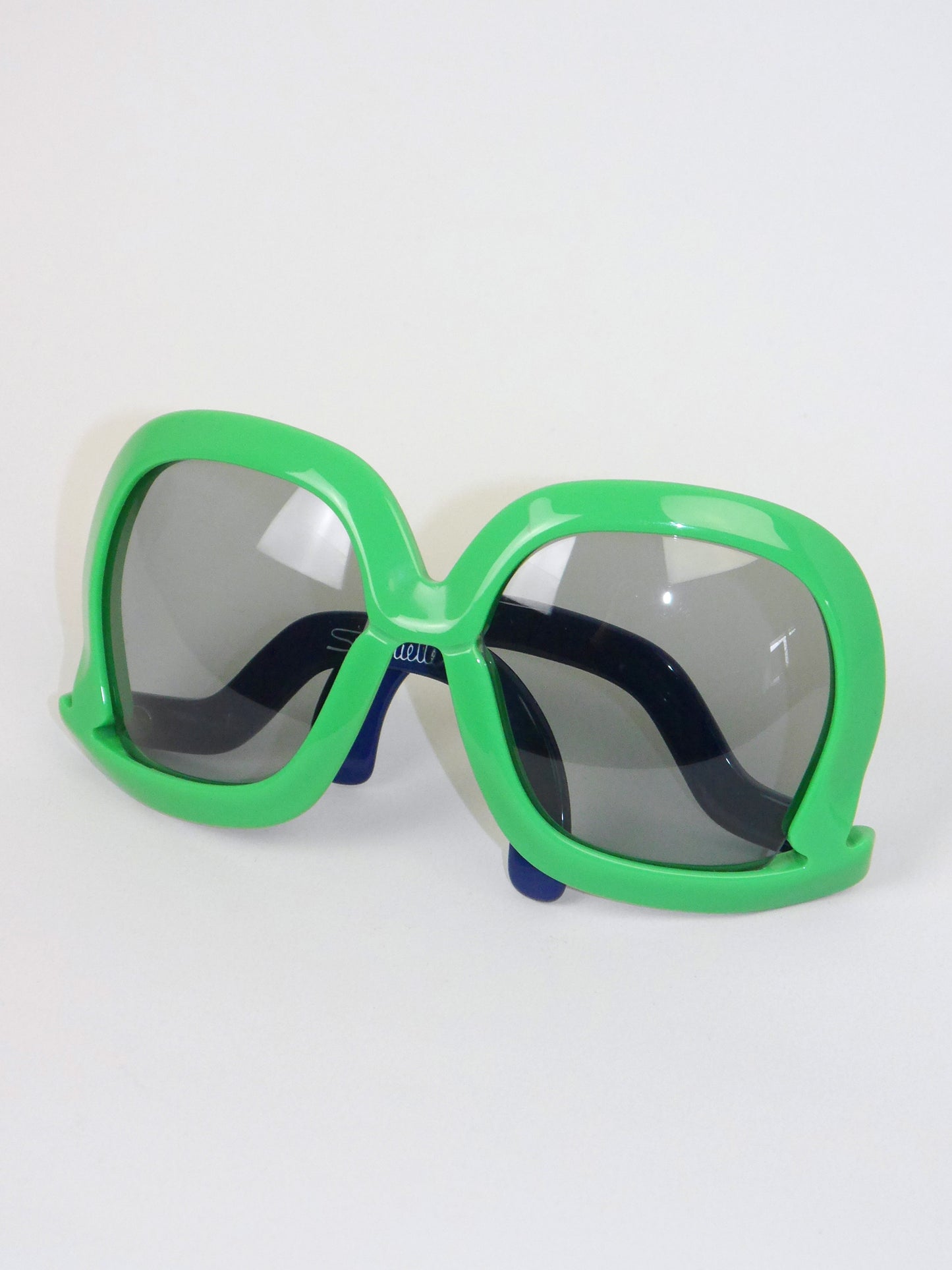 SILHOUETTE Futura 565 1970s Vintage Sunglasses Green Blue