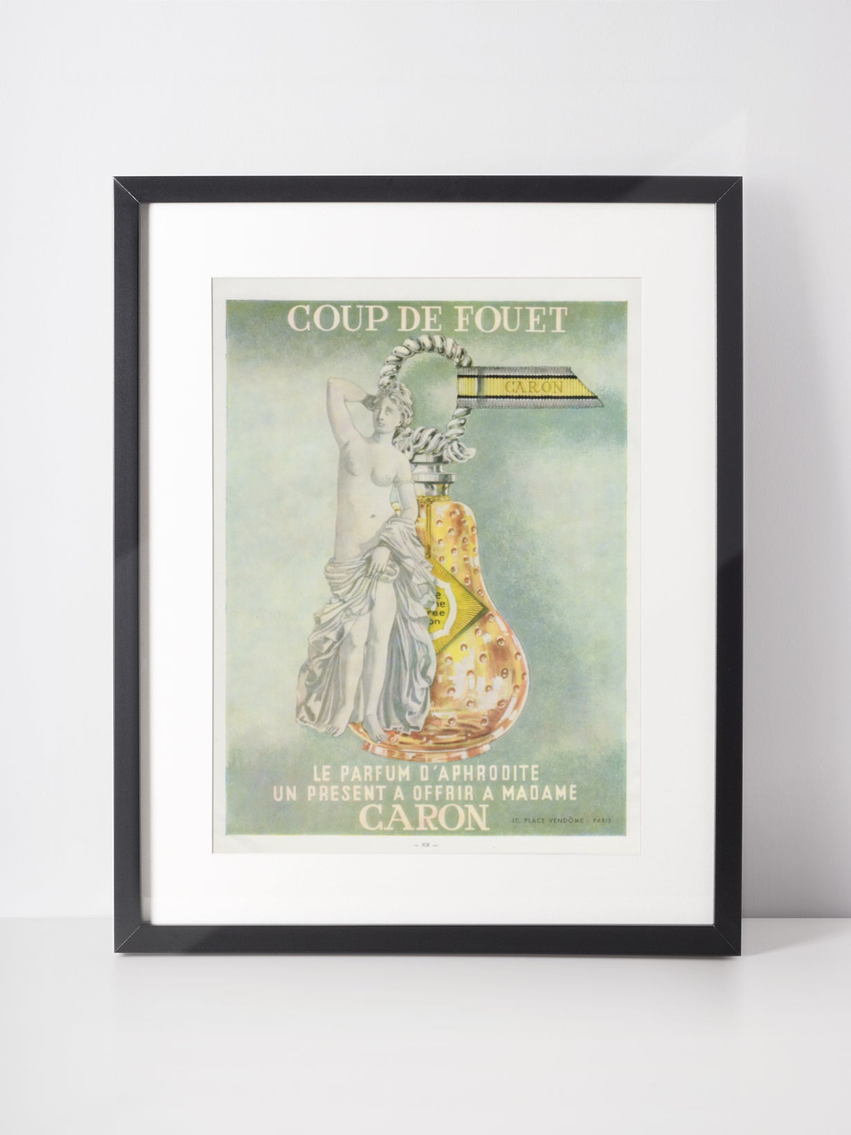 CARON 1958 Vintage Print Advertisement 1950s Perfume Ad Illustration