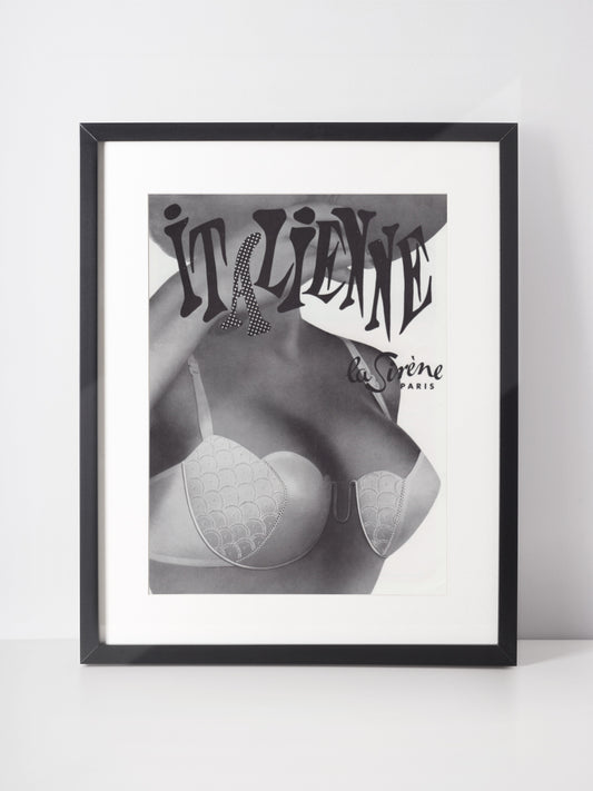 LA SIRÈNE 1958 Vintage Print Advertisement 1950s Lingerie Ad