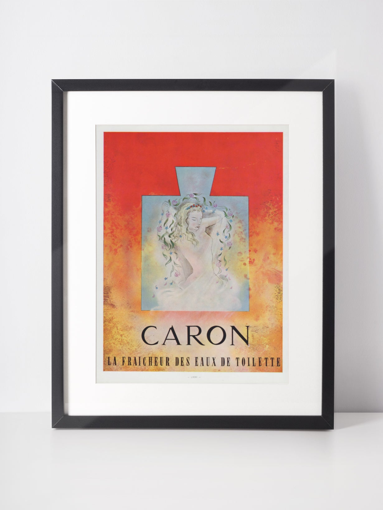 CARON 1960 Vintage Print Advertisement 1960s Perfume Ad Illustration