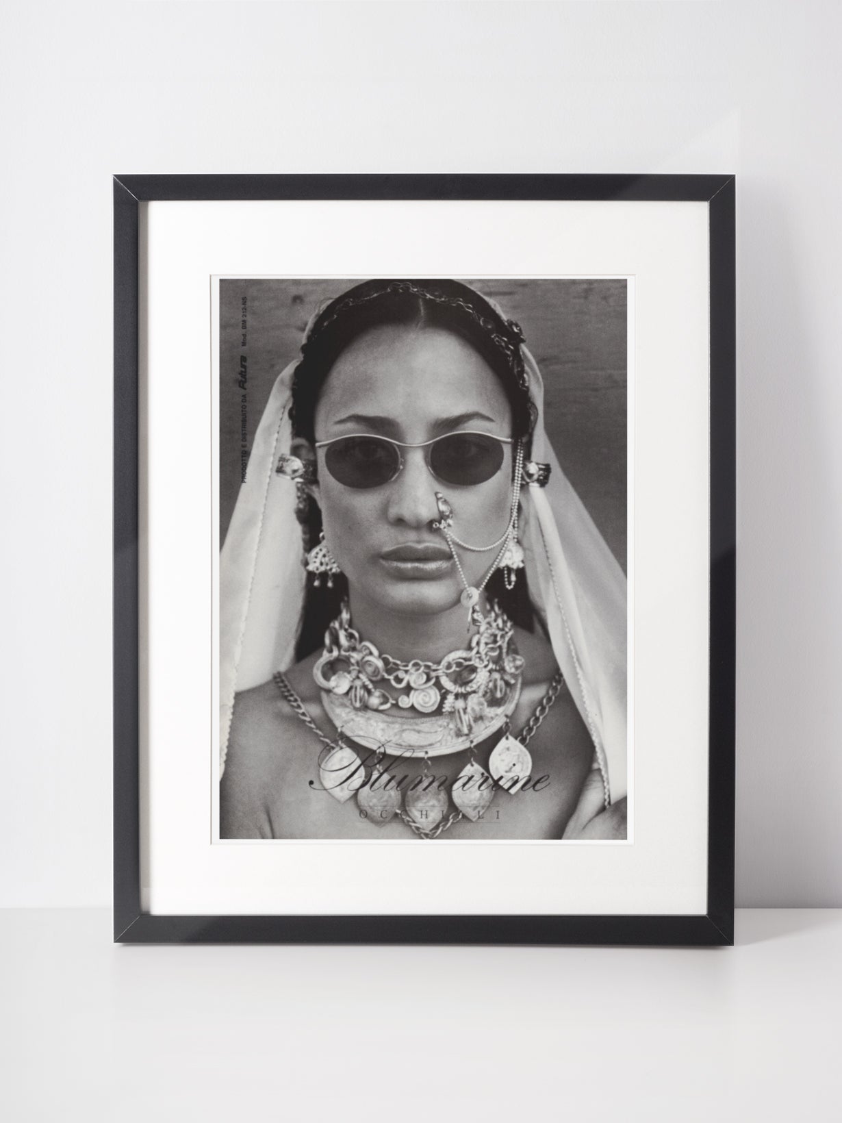 BLUMARINE 1994 Vintage Advertisement 1990s Fashion Print Ad Sunglasses