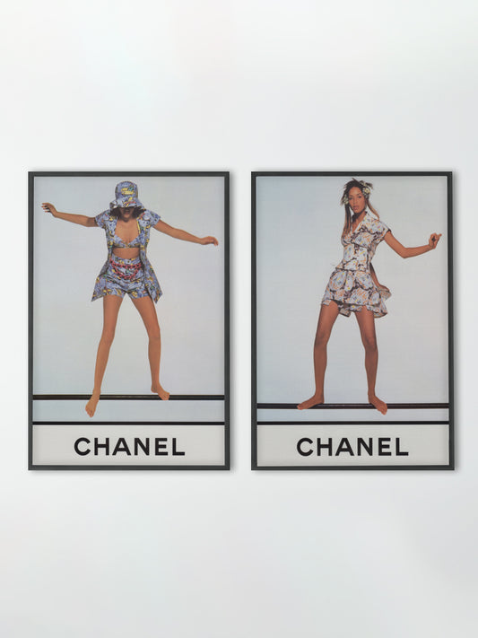 CHANEL 1994 Vintage Advertisement 1990s Fashion Print Ad Karl Lagerfeld Brandi Quinones
