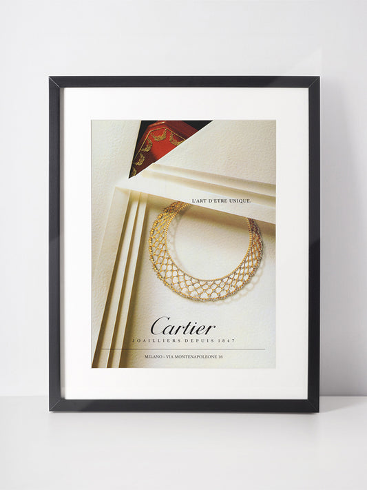 CARTIER 1994 Vintage Advertisement Jewelry 1990s Print Ad