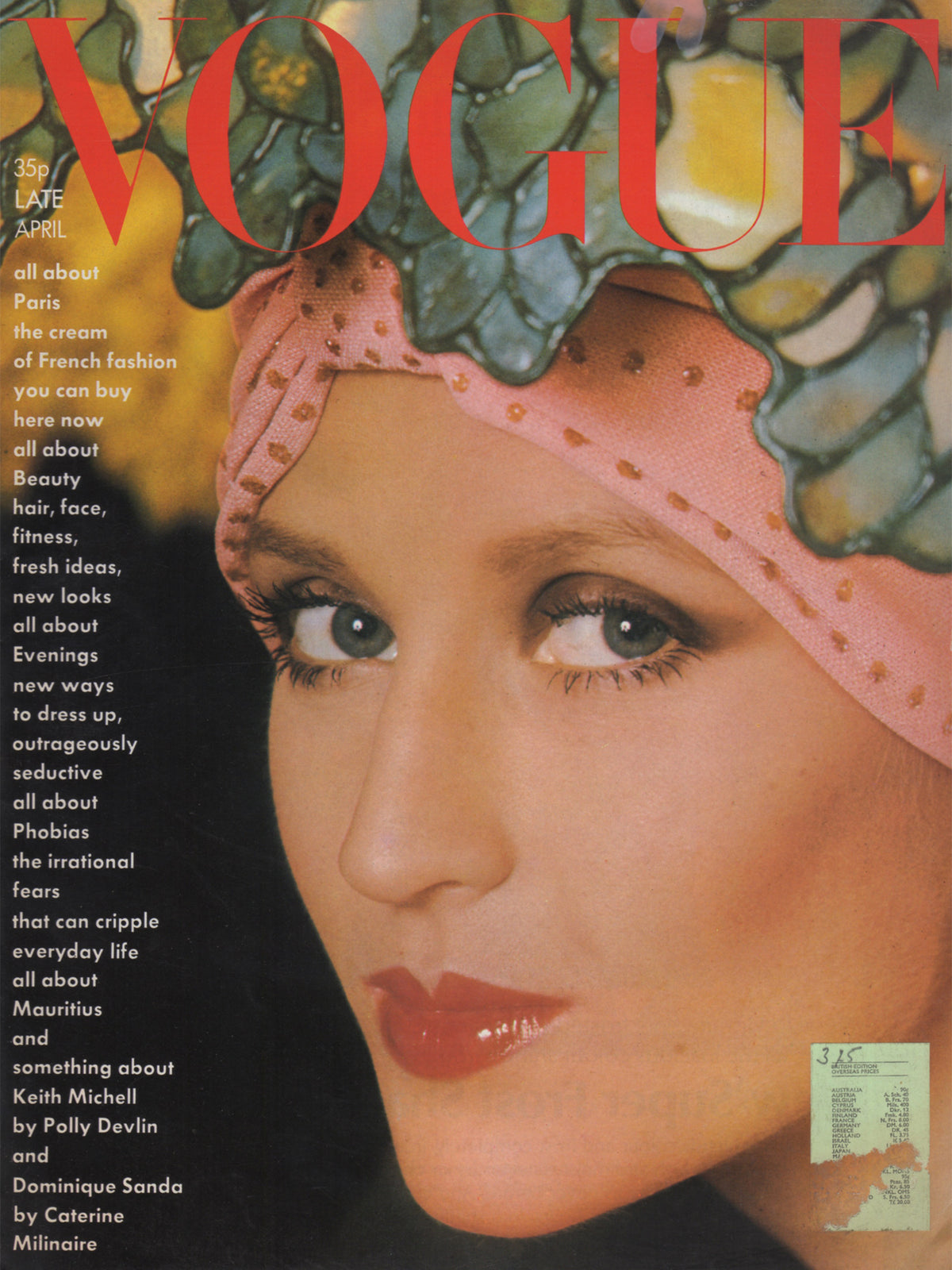 BRITISH VOGUE UK LATE APRIL 1974
