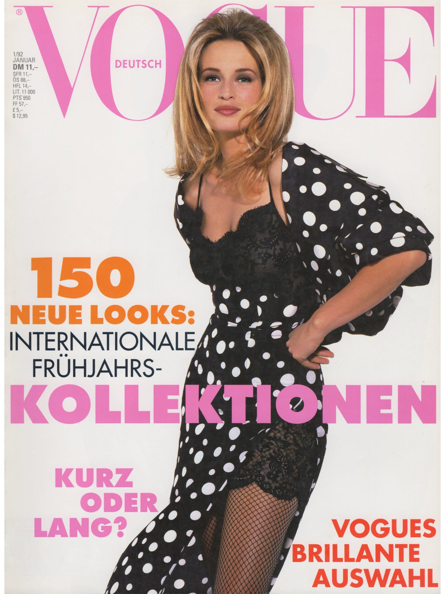 VOGUE GERMANY JANUARY 1992