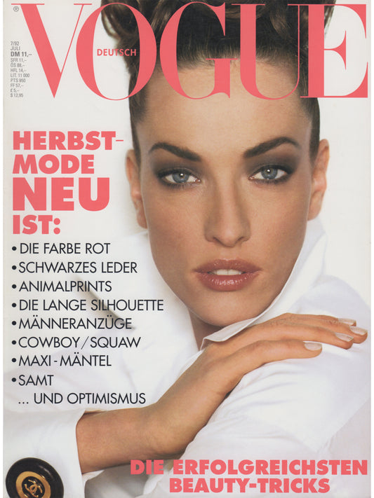 VOGUE GERMANY JULY 1992