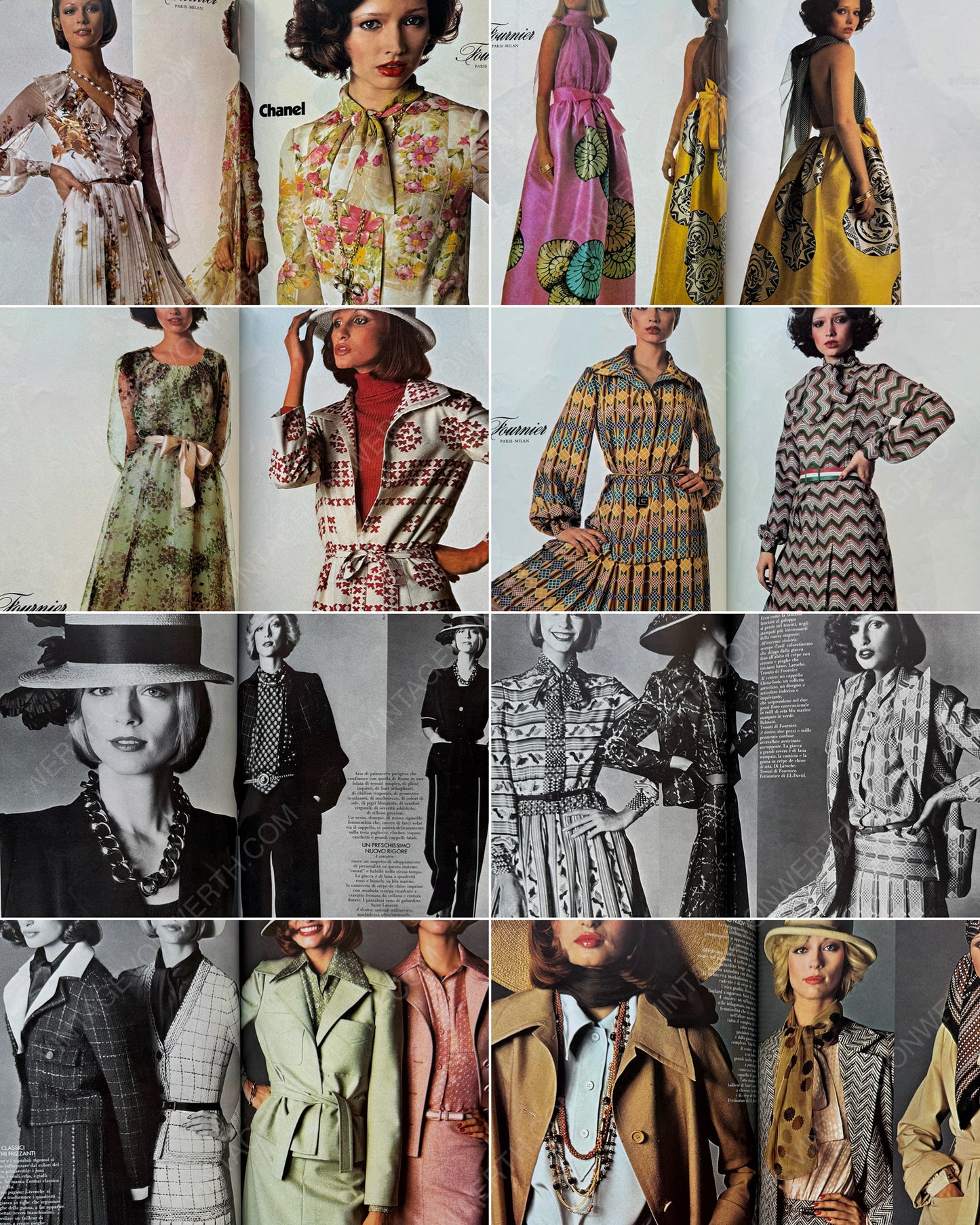 VOGUE ITALIA March 1973 w/ Paris Haute Couture Supplement