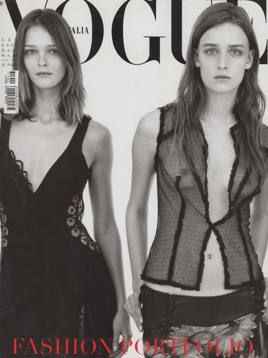 VOGUE ITALIA January 2002 w/ Runway Supplement Cahier Des Défilés