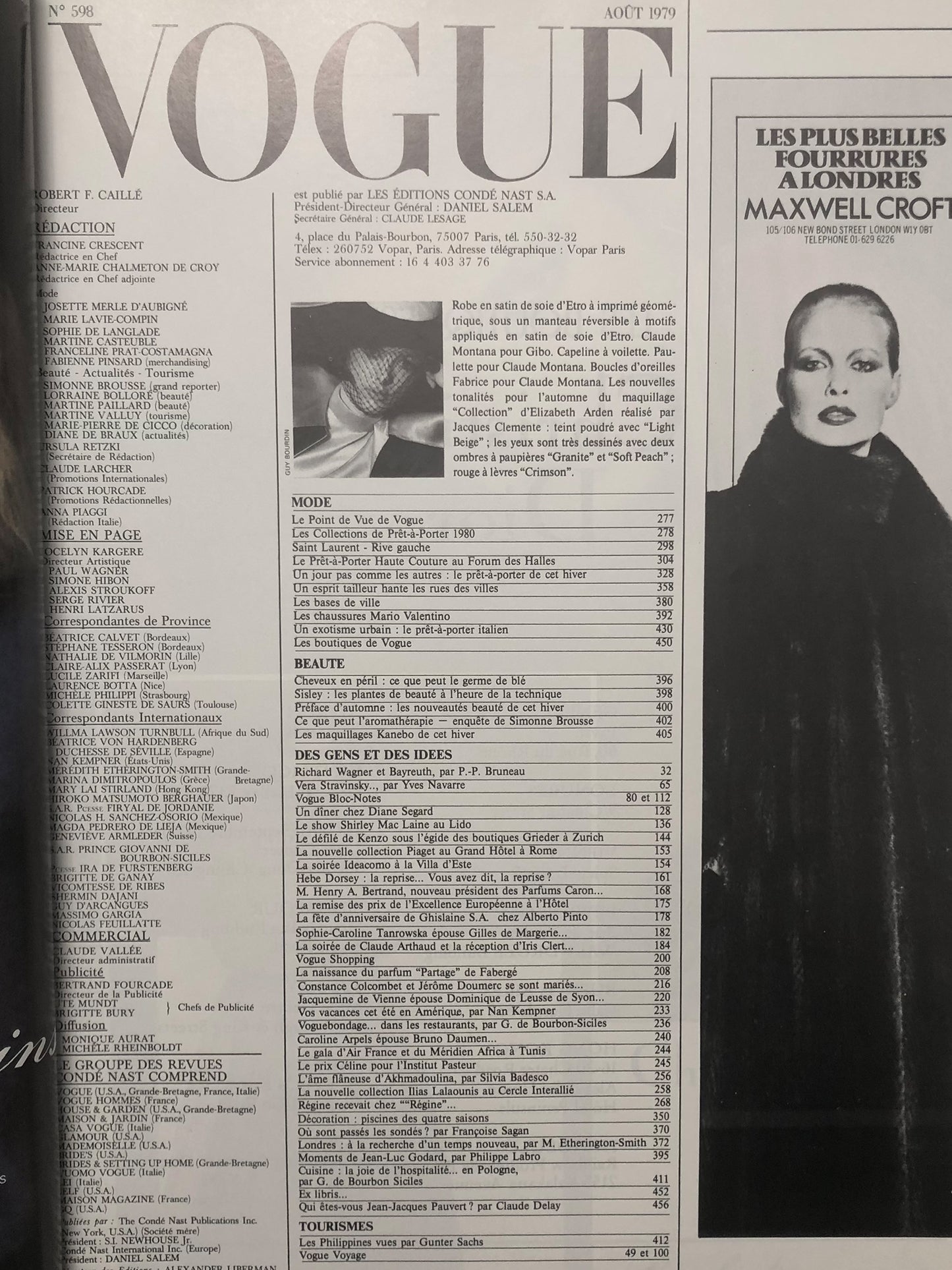VOGUE PARIS August 1979