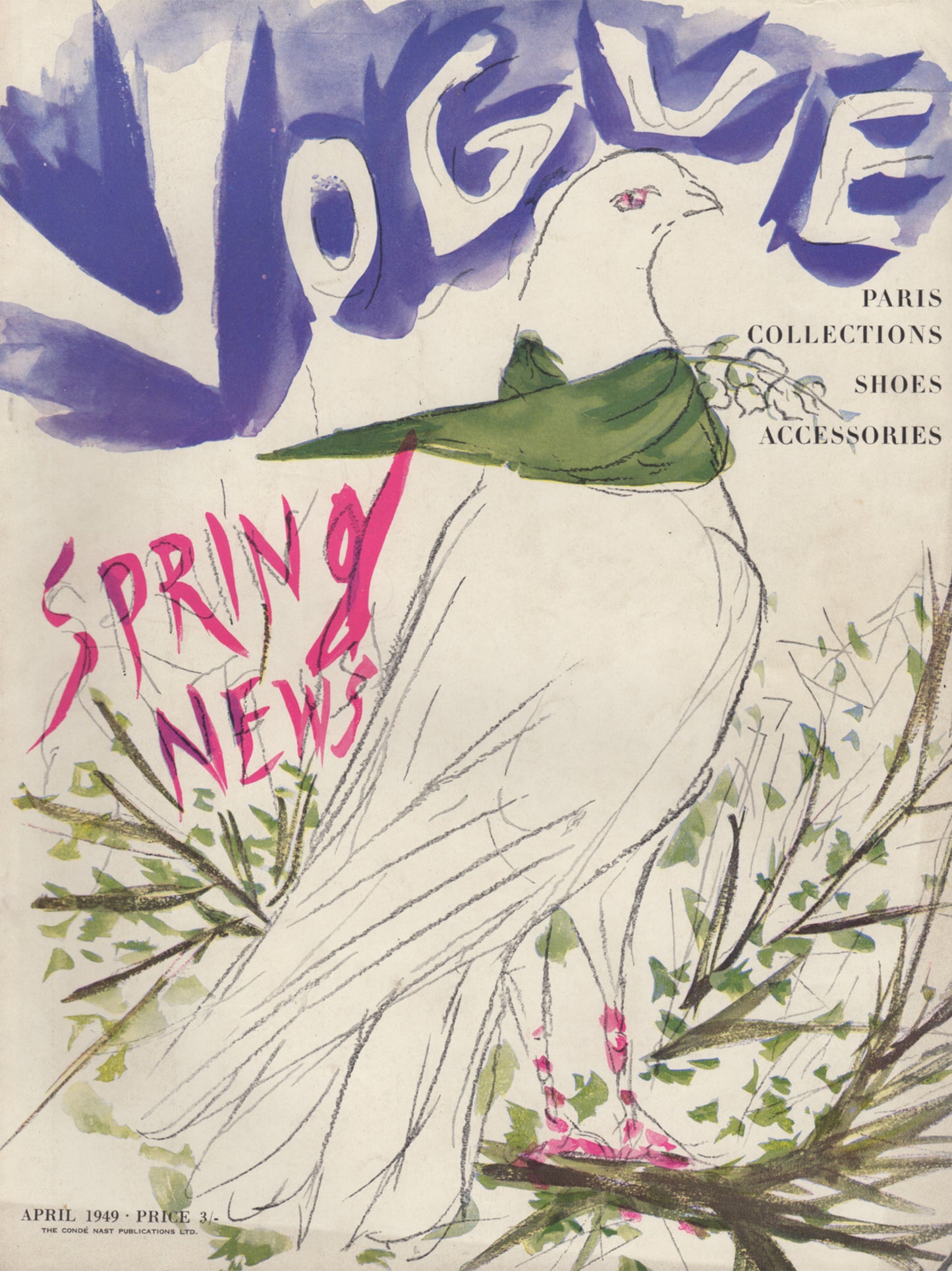 BRITISH VOGUE UK APRIL 1949