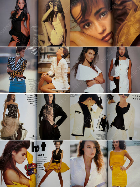 BRITISH VOGUE UK MARCH 1988