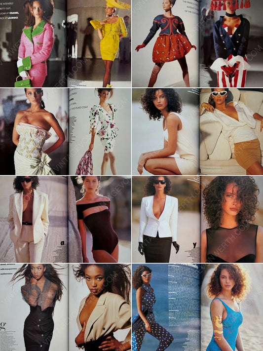 BRITISH VOGUE UK APRIL 1988