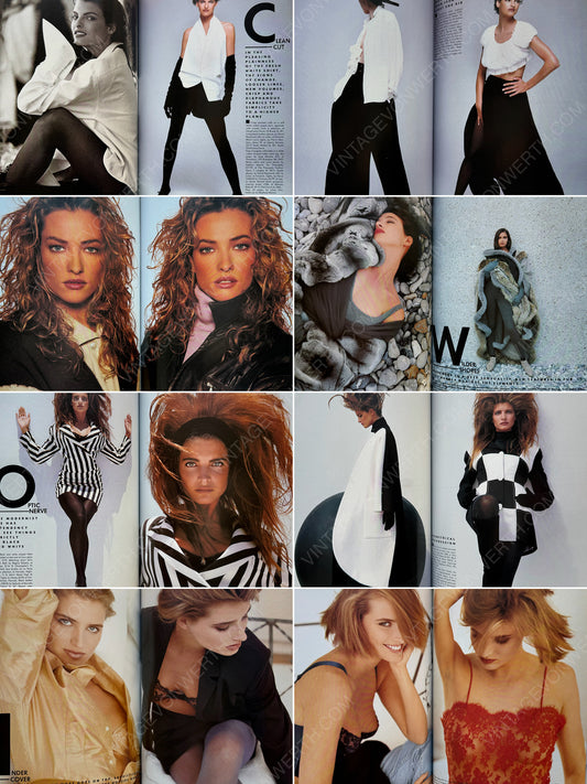 BRITISH VOGUE UK NOVEMBER 1988