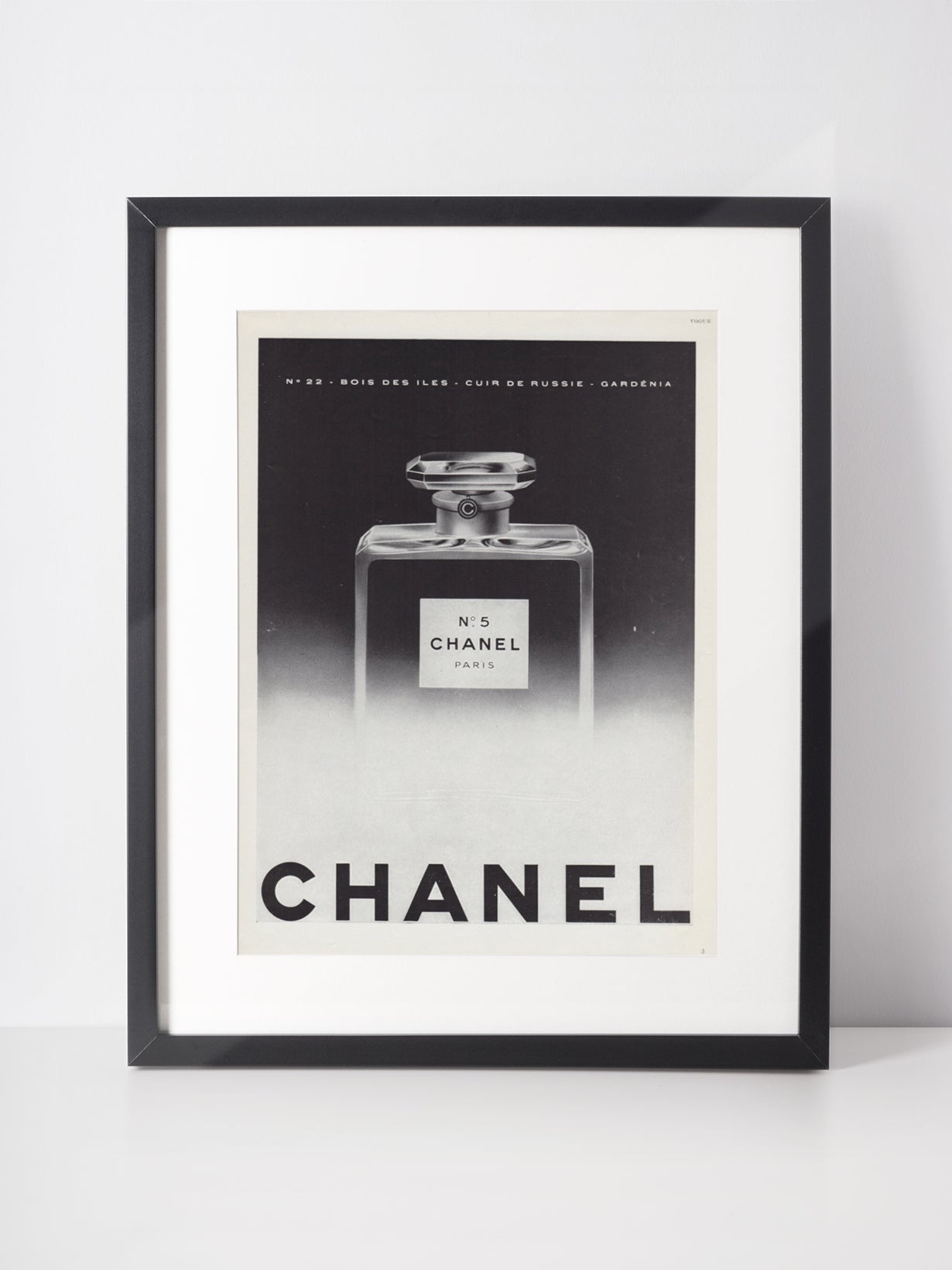 CHANEL 1957 Vintage Print Advertisement Perfume Parfum 1950s