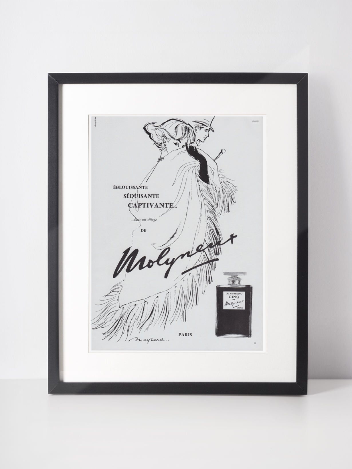 MOLYNEUX 1959 Vintage Print Advertisement Perfume Parfum Fragrance