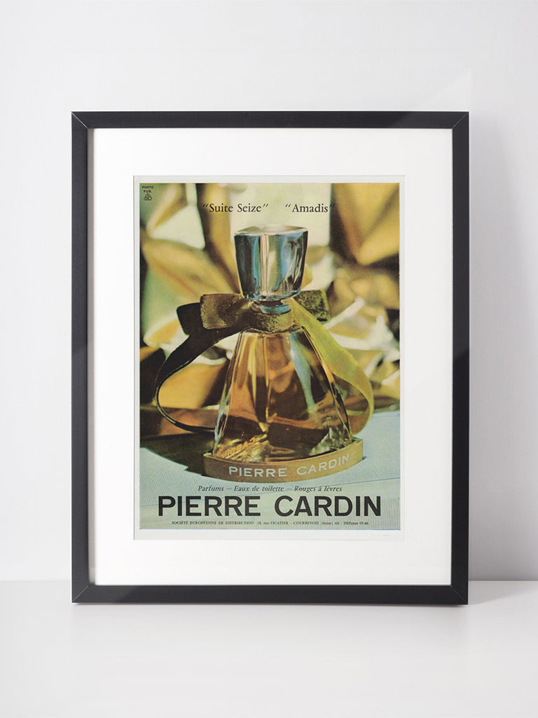 PIERRE CARDIN 1963 Vintage Advertisement 1960s Perfume Print Ad