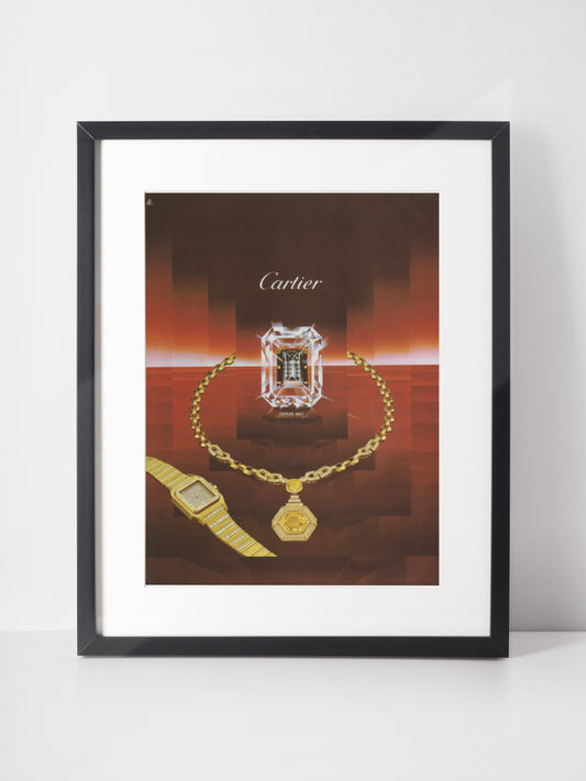 CARTIER 1984 Vintage Print Advertisement Jewelry 1980s Magazine Ad