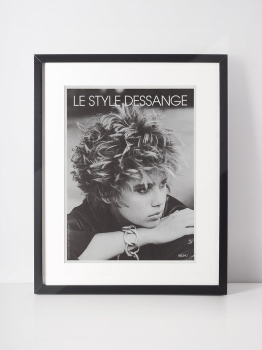 DESSANGE 1984 Vintage Print Advertisement Beauty Hair 1980s Magazine Ad