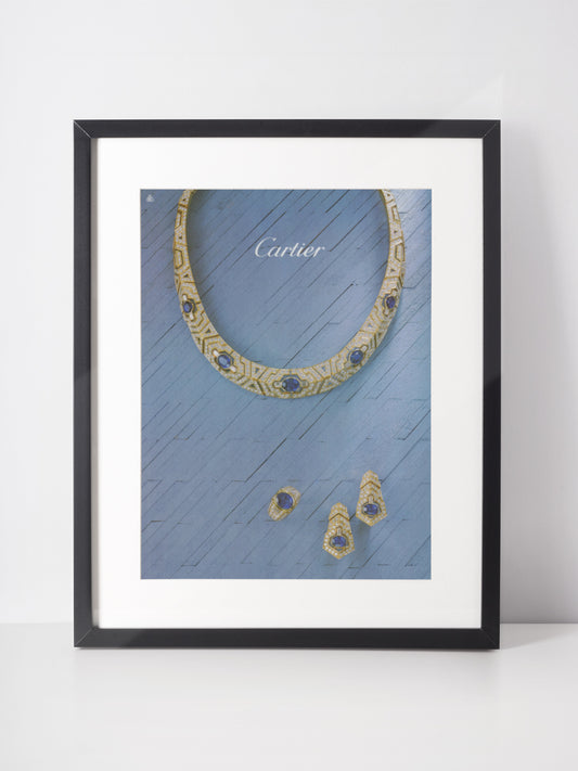 CARTIER 1986 Vintage Print Advertisement Jewelry 1980s Magazine Ad