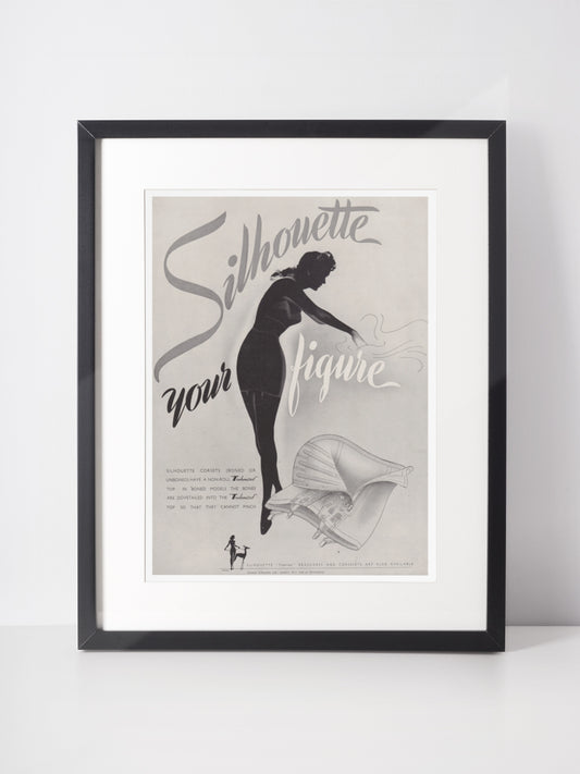 SILHOUETTE 1949 Lingerie Vintage Print Advertisement