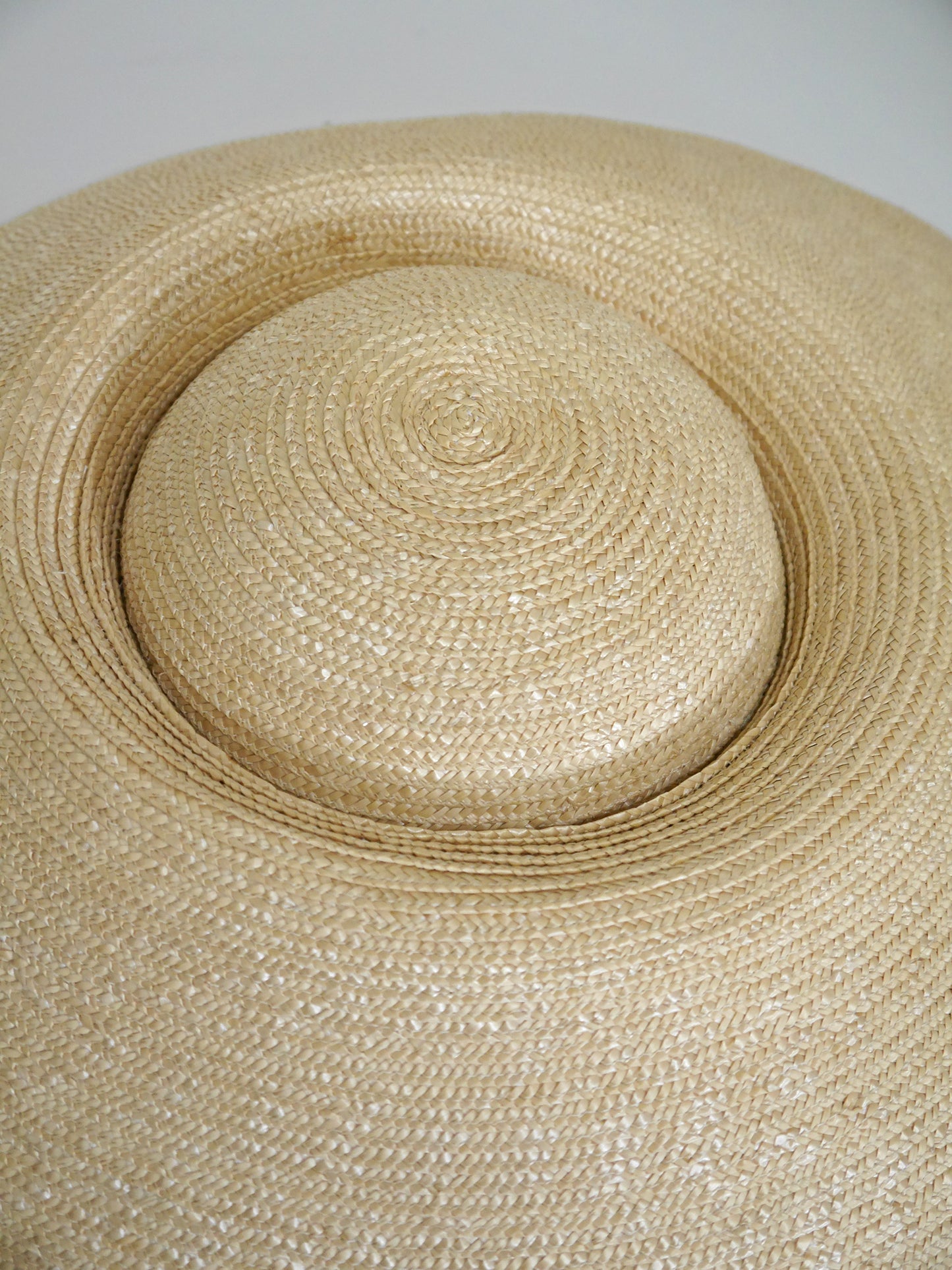 YOHJI YAMAMOTO Spring 2004 Vintage Oversized Straw Hat w/ Vinyl Insert