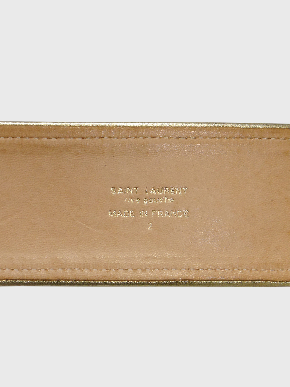 YVES SAINT LAURENT 1970s Vintage Russian Collection Belt