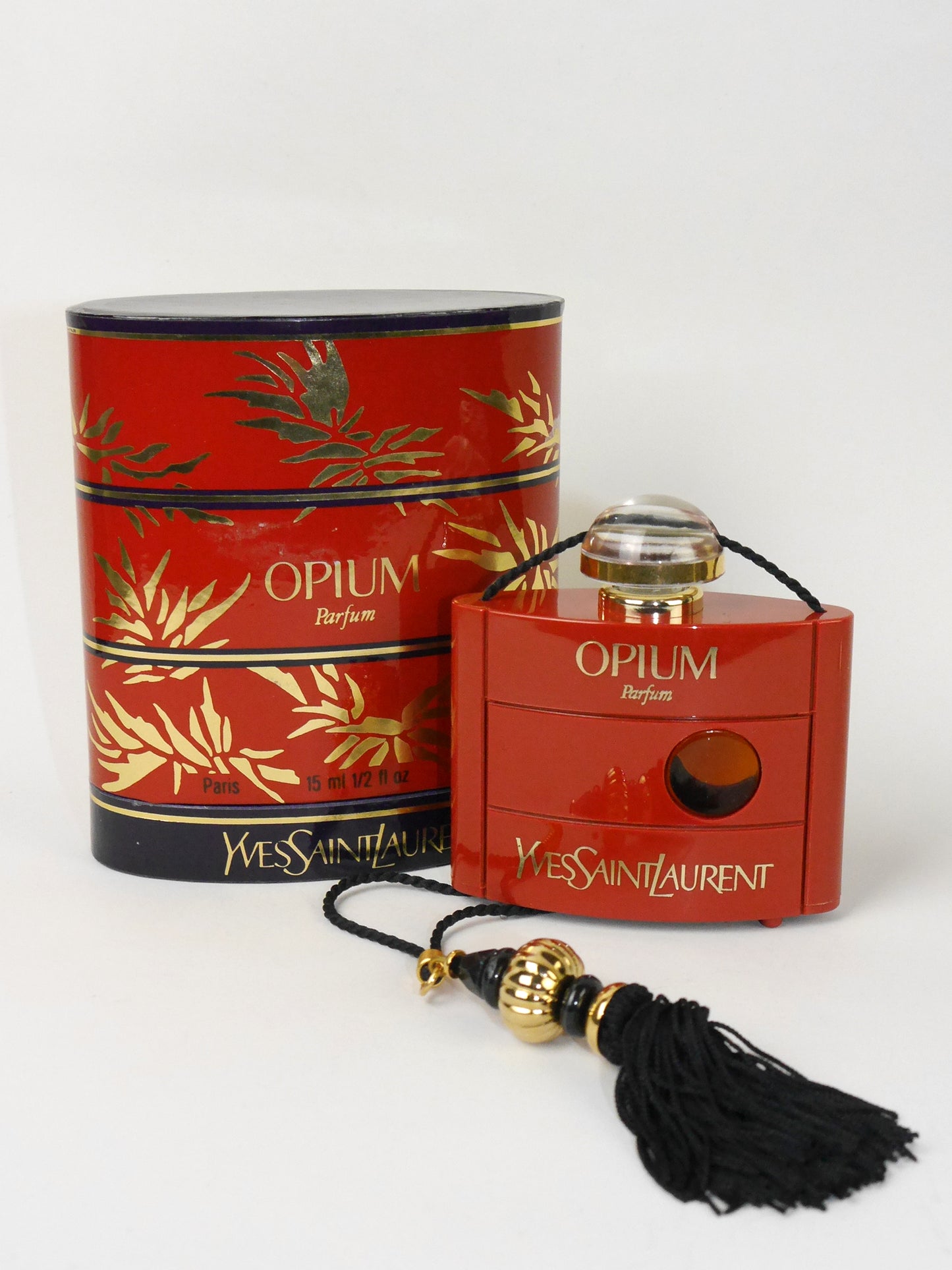 YVES SAINT LAURENT Opium (1977) 15 ml Extrait de Parfum Pure Perfume 1970s 1980s First Version