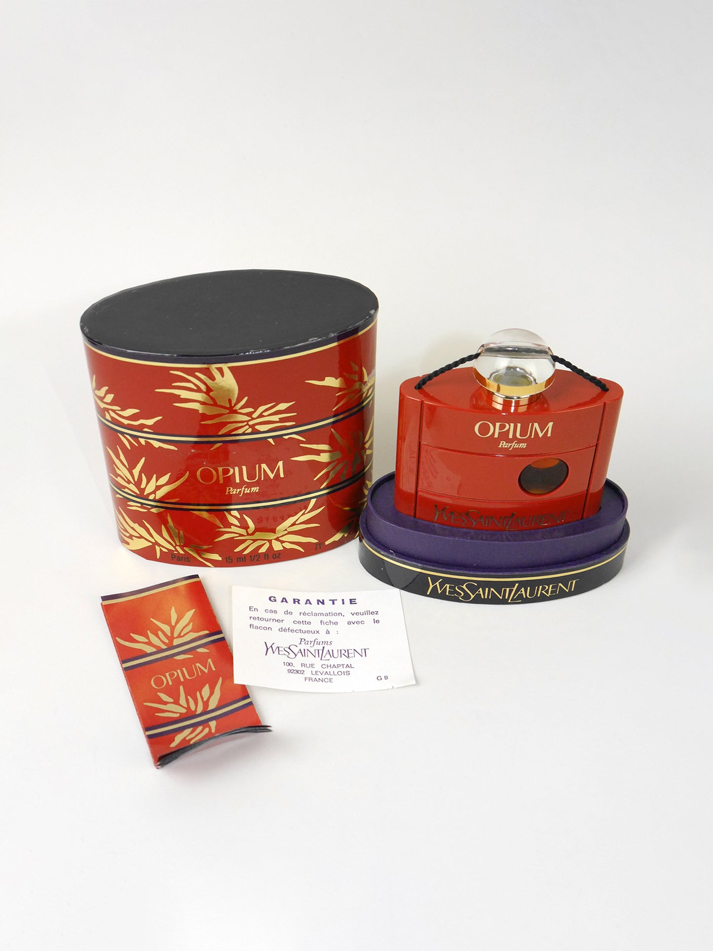 YVES SAINT LAURENT Opium (1977) 15 ml Extrait de Parfum Pure Perfume 1970s 1980s First Version