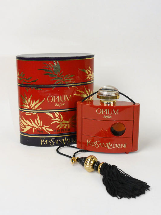 YVES SAINT LAURENT Opium (1977) 15 ml Extrait de Parfum Pure Perfume 1970s 1980s First Version
