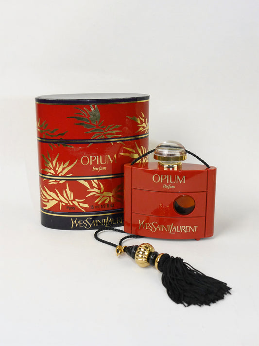 YVES SAINT LAURENT Opium (1977) 15 ml Extrait de Parfum Pure Perfume 1970s 1980s First Version