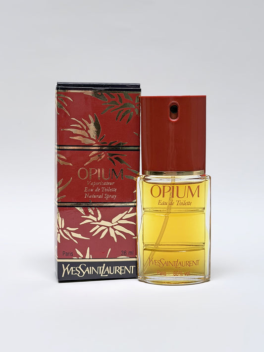 YVES SAINT LAURENT Opium (1977) 36 ml Eau de Toilette w/ Box Vintage Perfume Parfum Rare 1980s Version