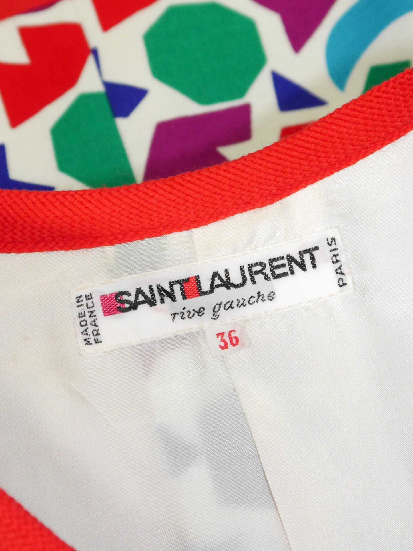 YVES SAINT LAURENT Spring 1983 Vintage Matisse Cropped Bolero Jacket Size XS-S