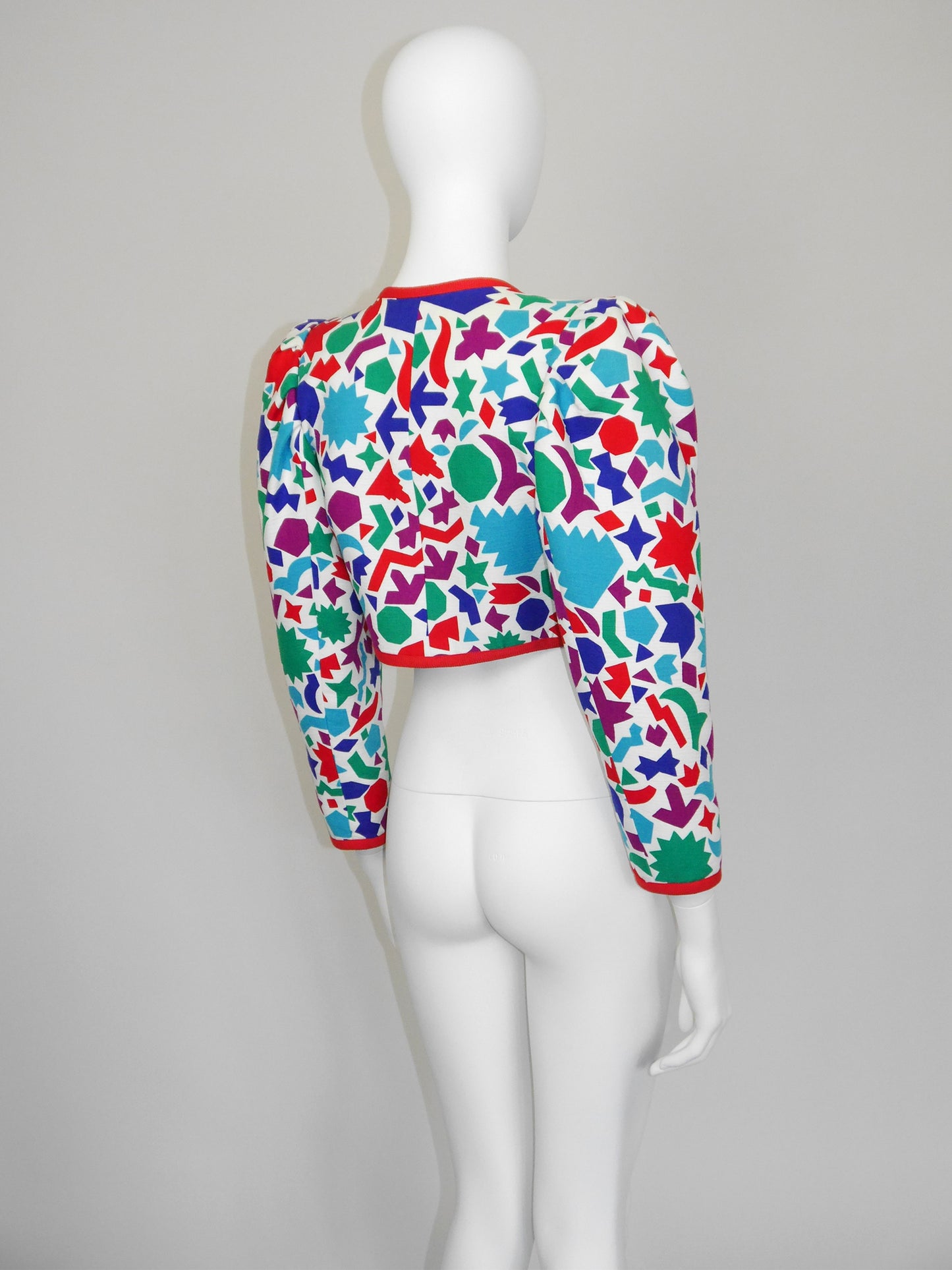 YVES SAINT LAURENT Spring 1983 Vintage Matisse Cropped Bolero Jacket Size XS-S