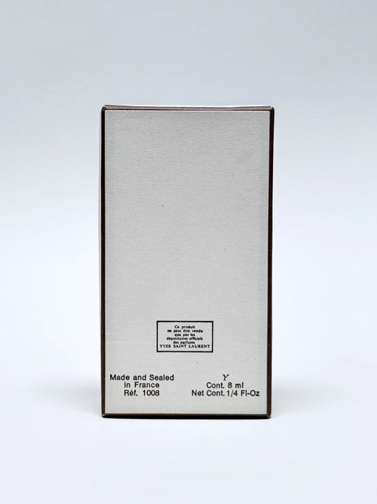 YVES SAINT LAURENT Y (1964) 8 ml Extrait de Parfum Splash w/ Box 1970s Vintage Perfume Discontinued