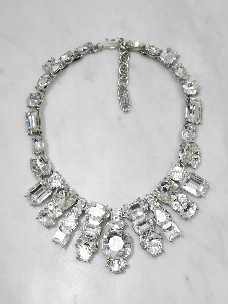 YVES SAINT LAURENT Vintage Chunky Glass Crystals Statement