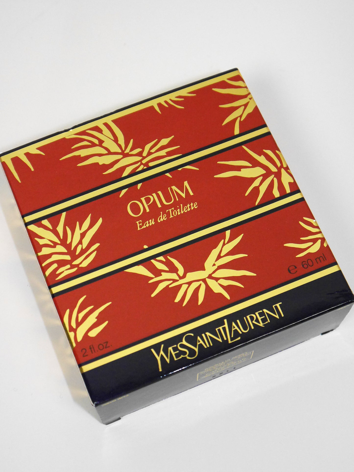 YVES SAINT LAURENT Opium (1977) 60 ml Eau de Toilette EdT Splash 1980s Vintage Perfume Parfum